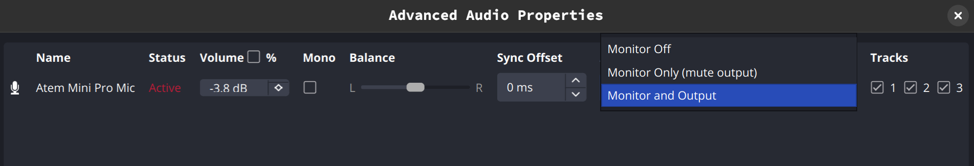 Advanced Audio Properties